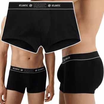 Pánské spodní prádlo Pánské boxerky PUSH-UP Atlantic Magic Pocket EFEKT ZVĚTŠENÍ – XL