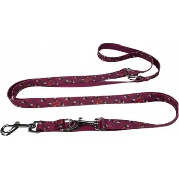 Vodítko pro psa Rex LE Skládací Vodítko 15mm/240cm bordó švestka