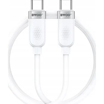 Datový kabel Kabel USB-C - USB-C BWOO 1 m bílý