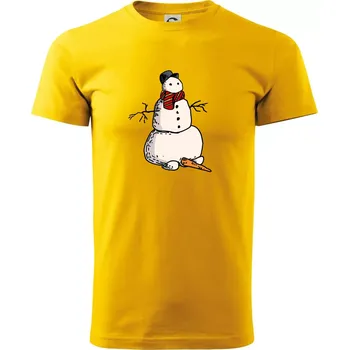 Sněhulák se spadlým nosem - Triko extra velké (5-8XL) - 6XL ( Žlutá )