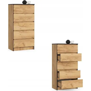 Komoda Komoda Akord 60 x 40 x 121 cm dub craft matný