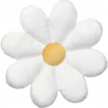 Polštář IKEA SKOGSDUVA Polštář ve tvaru květu/bílý, 47x8 cm
