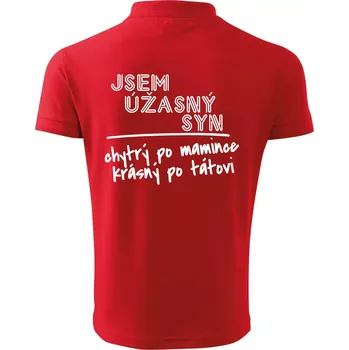Pánská košile Jsem úžasný syn - Polokošile pánská Pique Polo 203 - S ( Červená )