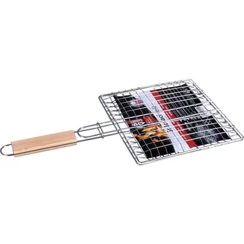 Grilovací rošt Rošt grilovací na maso hranatý, povrch ocel, 23x23x2,5cm/BBQ