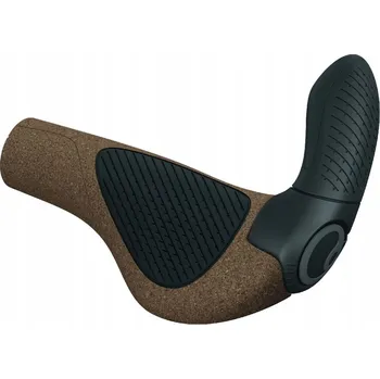 grip Gripy na řidítka Ergon GP3 Evo Biokork hnědo/černé L