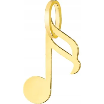 Přívěsek Zlatý přívěsek ryzosti 585 - Notička, osmička, 14k zlato