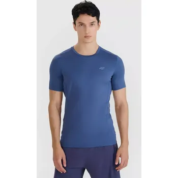 Pánské tričko 4F pánská běžecká tričko 4FWSS25TFTSM1263 tmavě modrá (S) (S, námořnická)