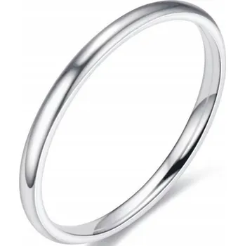 Prsten Stříbrný prsten z chirurgické oceli 2mm, velikost 20