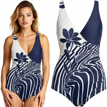 Dámské plavky Ercole jednodílné plavky modré velikost 40