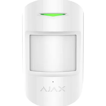 Pohybové čidlo Ajax MotionProtect Pasivní infračervený (PIR) bezdrátový detektor pohybu na stěnu, bílý