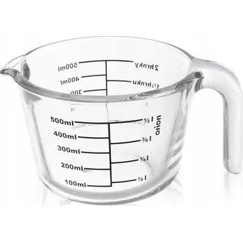 Odměrka skleněný hrnek na odměřování potravin 500 ml