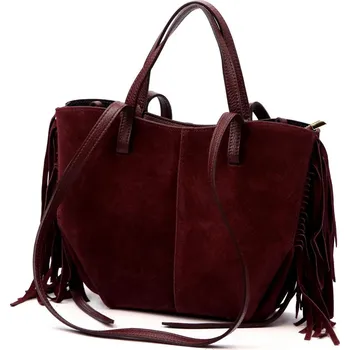 Kožená kabelka Luka vínová KZ2260146