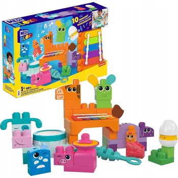ostatní stavebnice Mega Bloks senzorické stavebnice Muzikální zvířátka z farmy