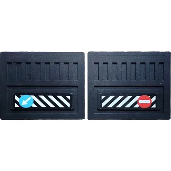 autokoberec Zástěrka přívěsu gumová 205x225 nakaz-zakaz 2 KS