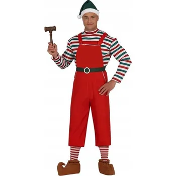 Karnevalový kostým KOSTÝM SKŘÍTKA V PRUHOVANÉM OBLEČENÍ POMOCNÍK MIKULÁŠE VELIKOST M
