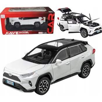 autíčko 1:32 Model V krabici +Podstavec z hliníkového auta Toyota RAV4 SUV