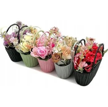 umělá květina Umělé květy kytice v košíku dekorativní