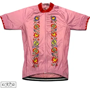 cyklistický dres Dívčí dres s krátkým rukávem KOLOR - Folklor Velikost: XXS
