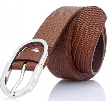 Opasek Pásek Gracio Kožený Hnědý k SUKNI Klasický