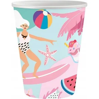 Jednorázové nádobí Papírové Kelímky Let's Party Surfing 250ml