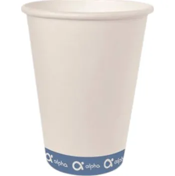 Jednorázové nádobí Papírový kelímek 200 Ml Alpha Bez plastů bílý 50 Ks