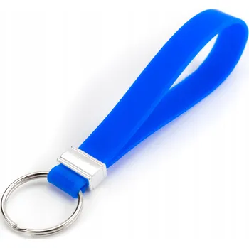 SILIKONOVÁ PŘÍVĚSEK NA KLÍČE PŘÍVĚSEK NA KLÍČE OD AUTA MINIMALISTICKÁ MODRÁ