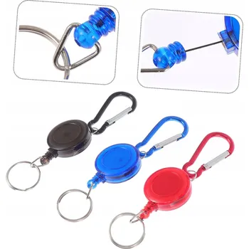 IDENTIFIKÁTOR NAVÍJECÍ ŠŇŮRKA RETRAKTOR PŘÍVĚSEK NA KLÍČE 66 cm