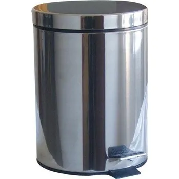 Odpadkový koš Kancelářský koš Tadar stříbrný, nerezová ocel, 12 l