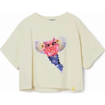 Chlapecké tričko Dětské bavlněné tričko Desigual 24SGTK05 bílá 00X, vel. 164