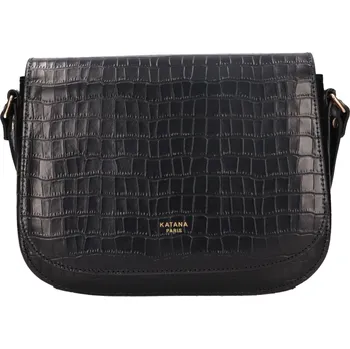 Kožená dámská crosbody kabelka Katana Alieta - černá
