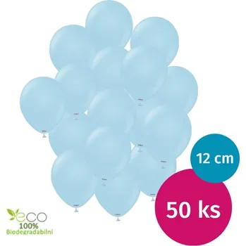 Balónek Balónky latexové dekoratérské saténové modré 13 cm 50 ks