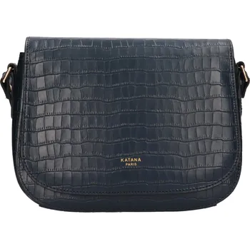 Kabelka Kožená dámská crosbody kabelka Katana Alieta - modrá