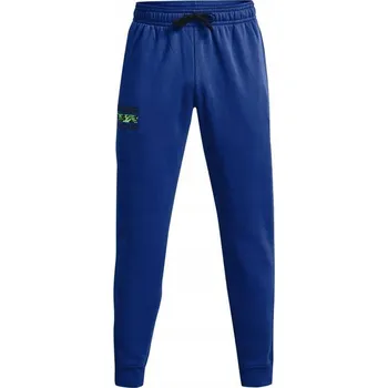 PÁNSKÉ TEPLÁKY UNDER ARMOUR RIVAL FLEECE SIGNATURE JOGGER MODRÉ L