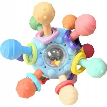 Hračka pro nejmenší Dětská hračka pro novorozence, uchopení míče, žvýkačka, zvonek, může žvýkat