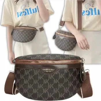 Kabelka Imiti ledvinka přes rameno 00003202 hnědá