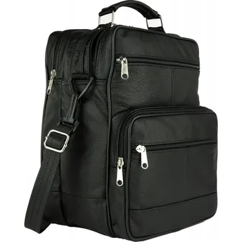 Pánská kožená taška se dvěma komorami KABELKA PŘES RAMENO z kůže