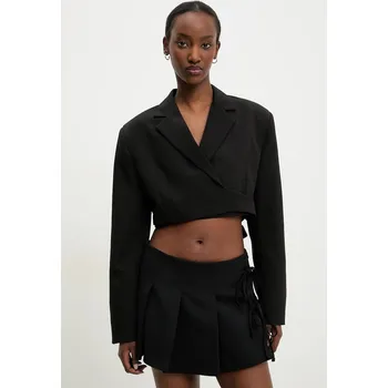 Dámské sako Sako Answear.LAB černá barva, bez zapínání LD2219.hos 99X, vel. L