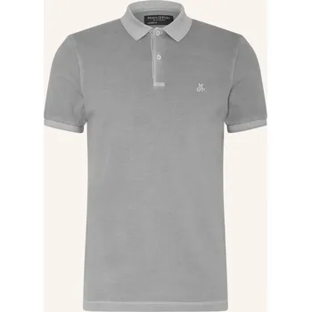 Pánská košile Marc O'polo Pánská Polokošile Z Piké Shaped Fit, šedá, 3XL