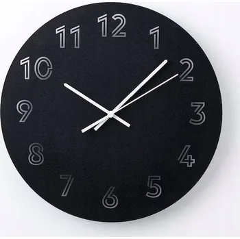 Hodiny IKEA TUNNIS HODINY NA ZEĎ ČERNÉ