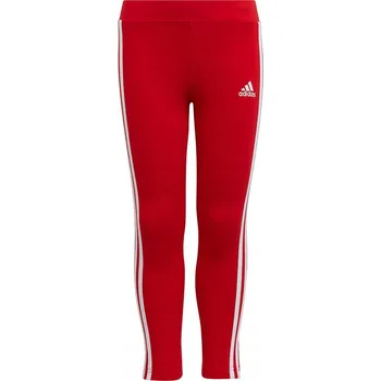Adidas dětské legíny dlouhé klasické bavlna červené velikost 116