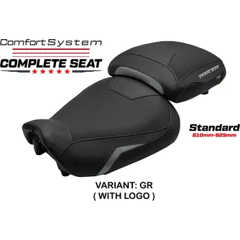 Sedlo na kolo TPZ Italia Kompletní sedlo Yamaha Tracer 9 / 9 GT 21-24 Naha Comfort standard potah sedla: s logem GR (grey)