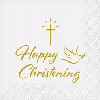 Papírový ubrousek Papírové Ubrousky Křest Svatý Křtiny 20 ks