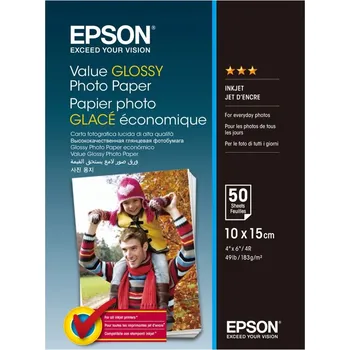 Fotopapír Fotografický papír Epson Value Glossy Photo Paper - 10x15 cm - 50 listů - 50 ks 183 g/m² lesklý