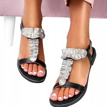 Dámské sandále Casu dámské sandály K19X6/B plochý podpatek velikost 38