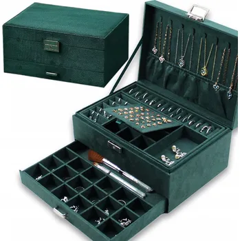 Šperkovnice na bižuterii Korbi F6 zelená