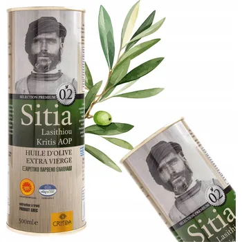 Rostlinný olej ŘECKÝ EXTRA PANENSKÝ OLIVOVÝ OLEJ 500ML 0,2 CRITIDA SITIA NEJVYŠŠÍ KVALITY