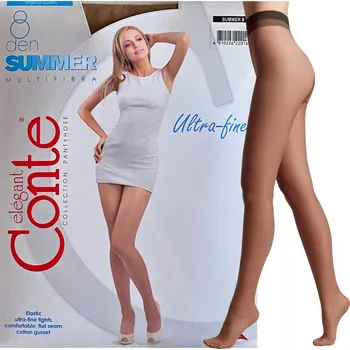 Dámské punčochy Punčocháče hladké Conte Elegant SUMMER 8den černé, velikost 5