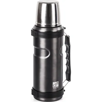 Termoska Termoláhev G21 na pití, 1000 ml, ocelově šedá s rukojetí