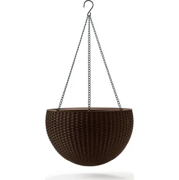Zahrada Závěsný květináč KETER Hanging Sphere - hnědý
