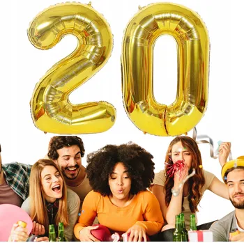 Party dekorace SADA BALÓNKŮ K 20. NAROZENINÁM - DEKORACE 20 LET